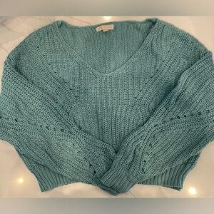 LA Hearts Woman's Green Sweater Size M